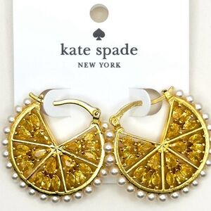 Kate Spade Fresh Squeeze Hoop Earrings